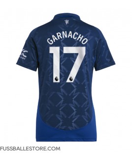 Günstige Manchester United Alejandro Garnacho #17 Auswärtstrikot Damen 2024-25 Kurzarm